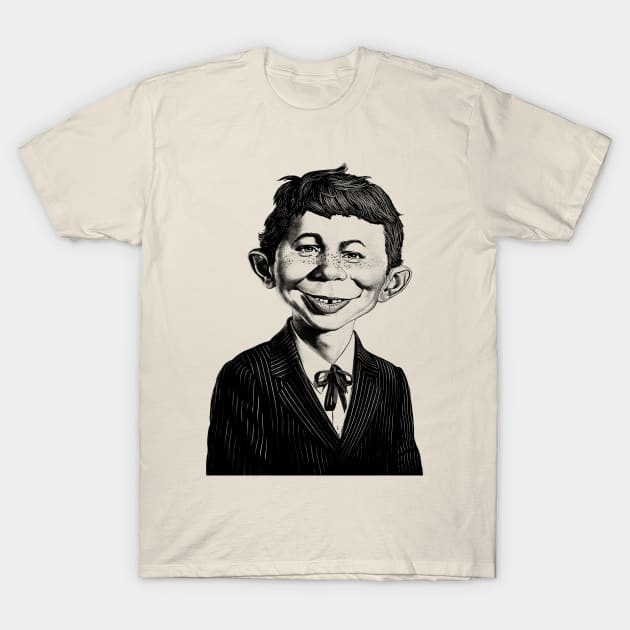 Alfred E. Neuman Retro T-Shirt by tykler